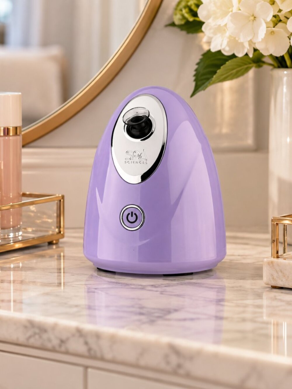 Spa Sciences CIRRA Nano Ionic Vanity Facial Steamer in purple-NWT